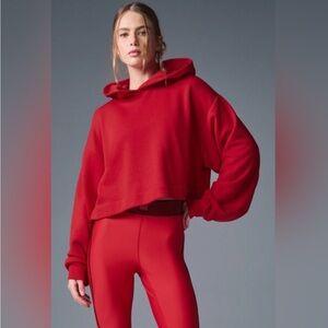 Alo Yoga Bae Red Hoodie Women’s Size Medium